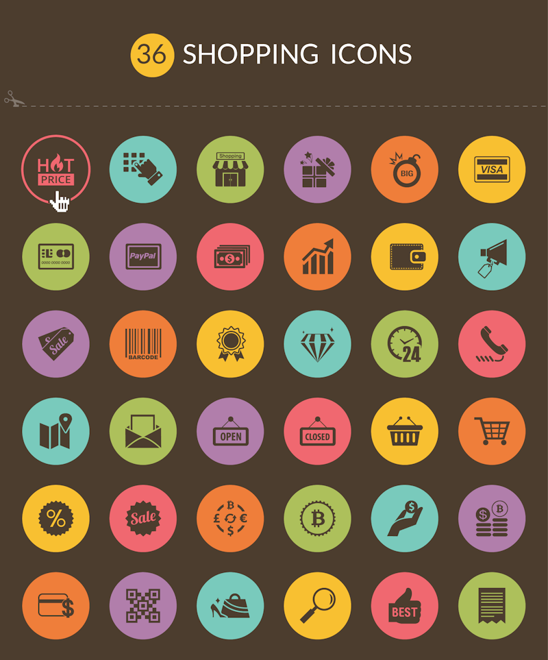 36 Free Shopping icons preview