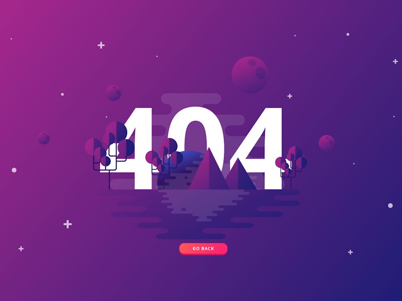 404 Page Template preview