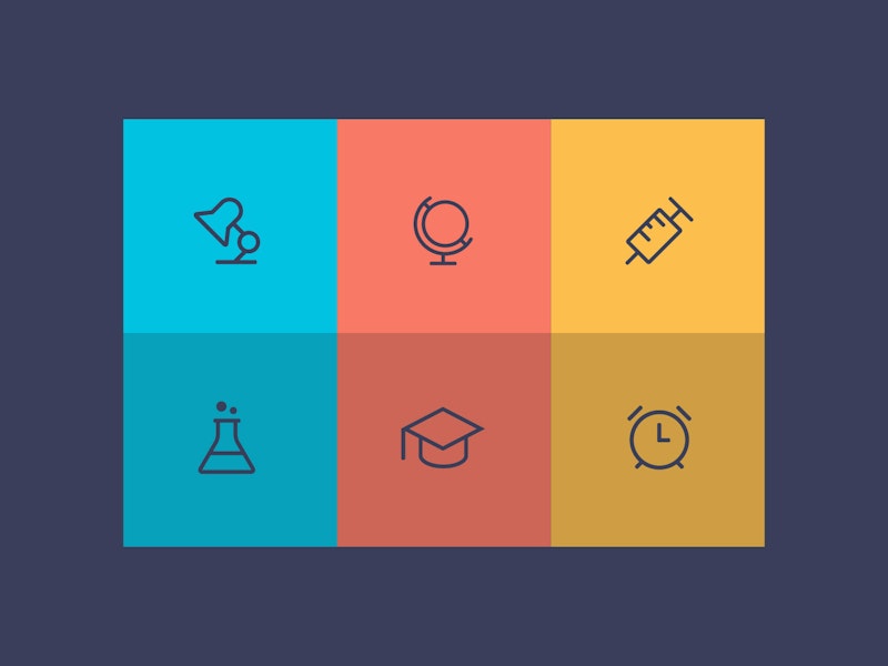 6 Modern Education Icons preview