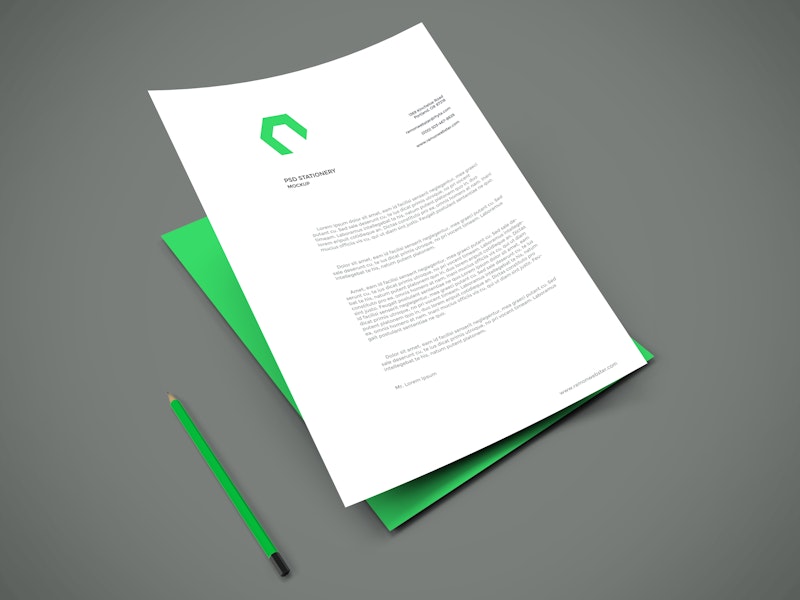 A4 Paper PSD Mockup preview