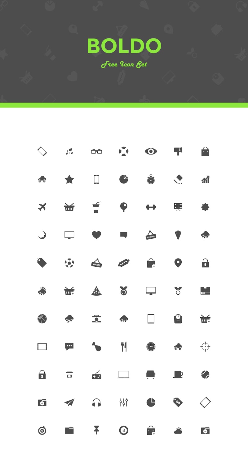 Boldo - Free Icon Set preview