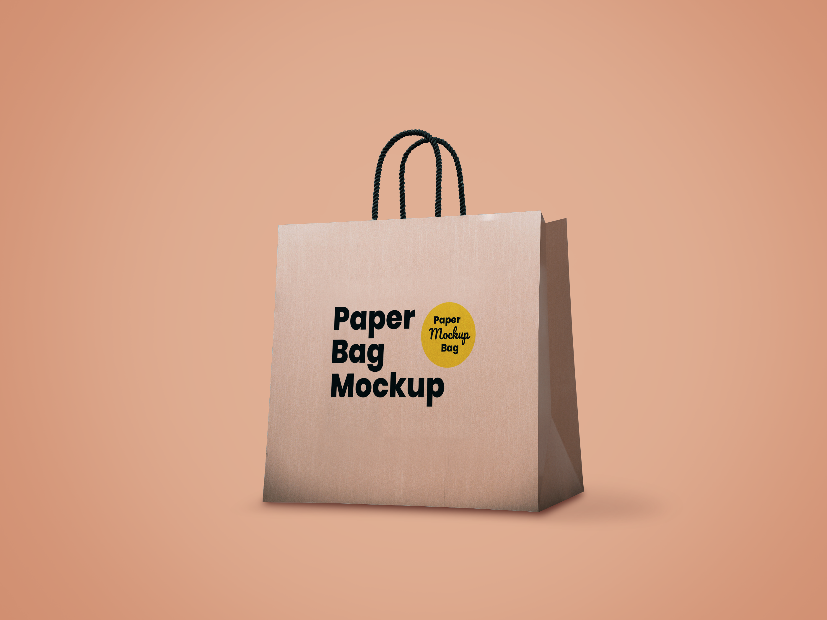 Free Paper Bag Mockup (PSD)