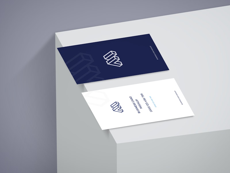 Business Cards On Box Mockup preview
