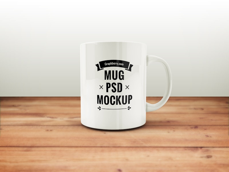 Free Coffee Mug PSD Mockup preview