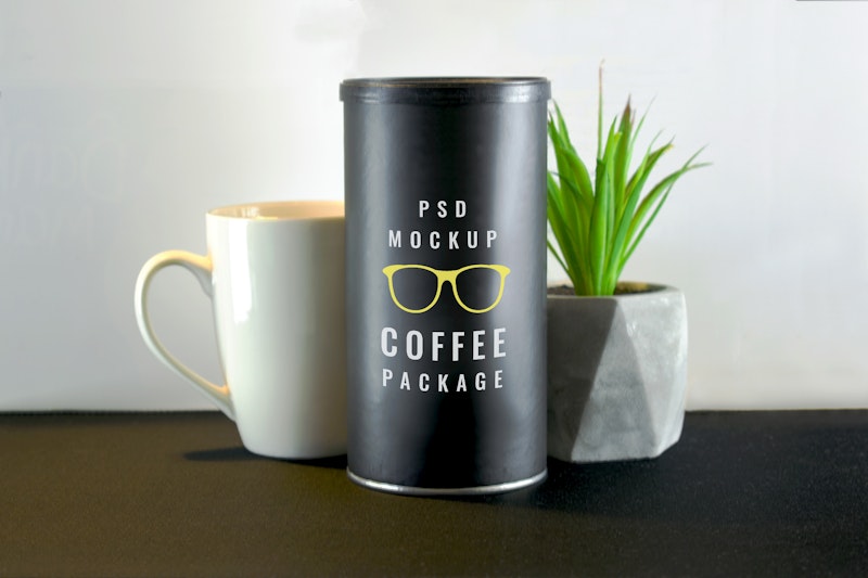 Download Coffee Tube Package Mockup Graphberry Com