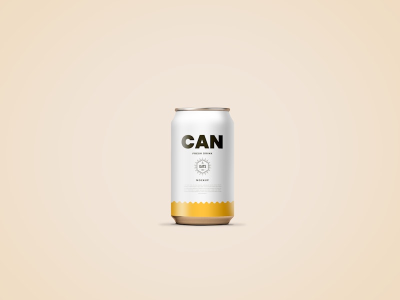 Drink PSD Can Mockup preview