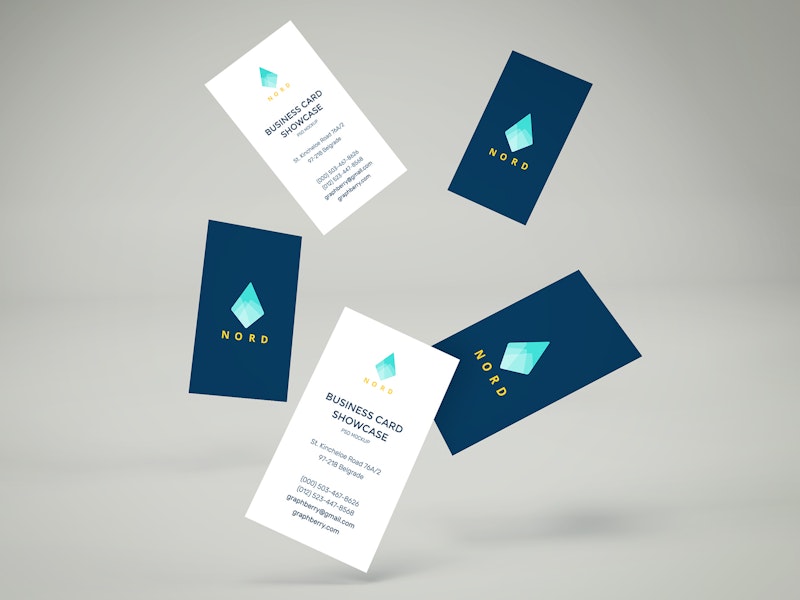 Falling Business Cards Mockup Vol.2 preview
