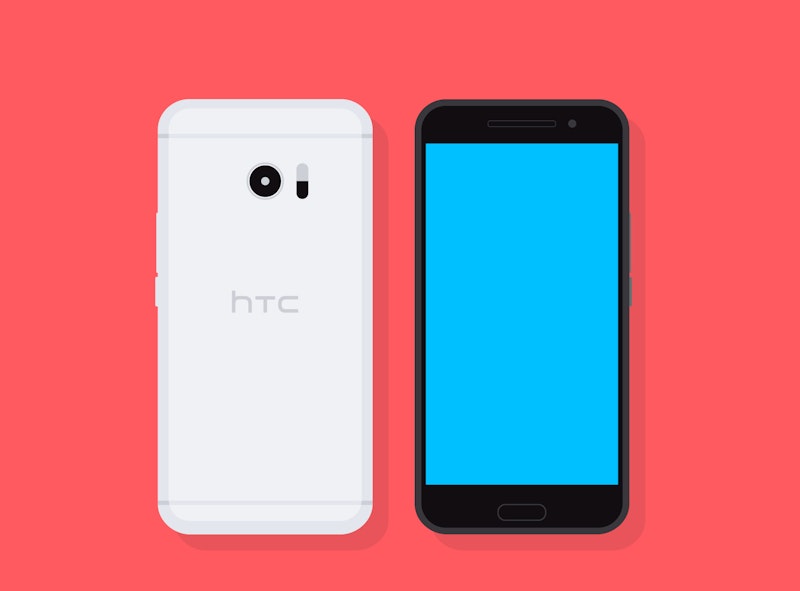 Flat Vector HTC 10 Smartphone preview