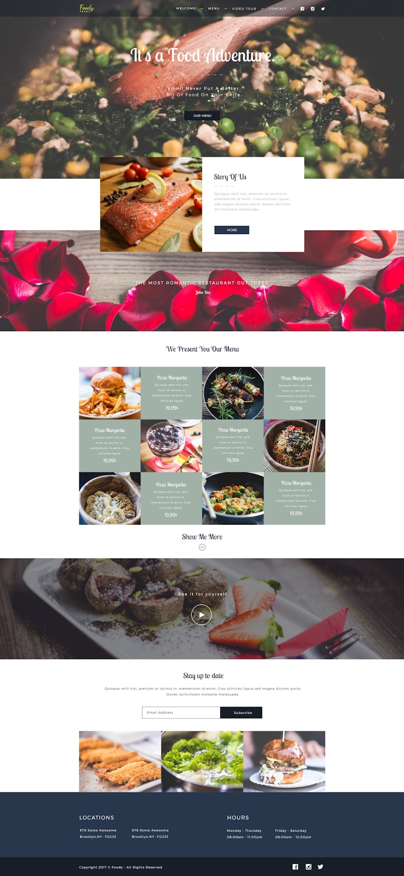 Foody - PSD Web Template For Food Business preview