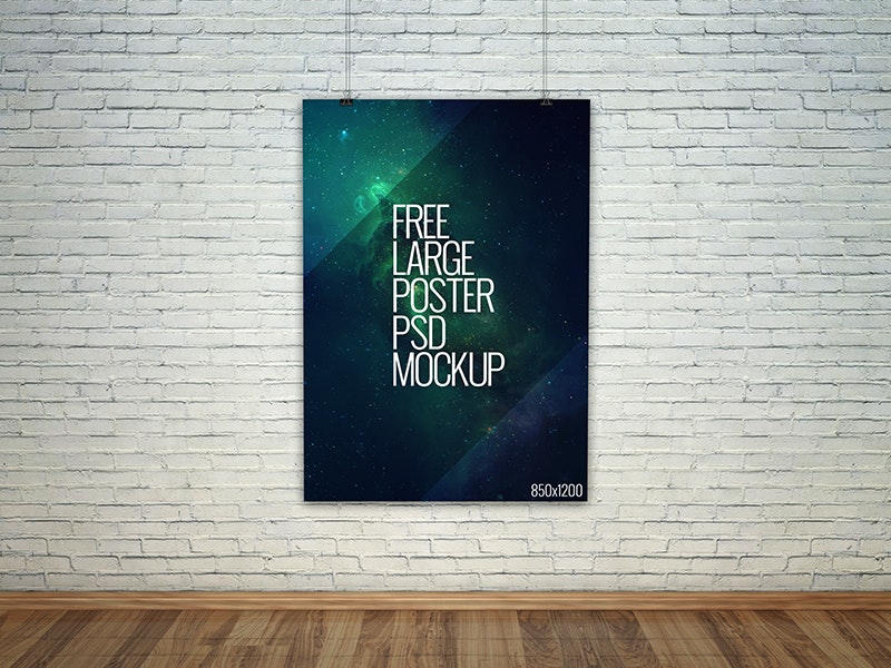 Download Large Poster Psd Mockup Graphberry Com PSD Mockup Templates