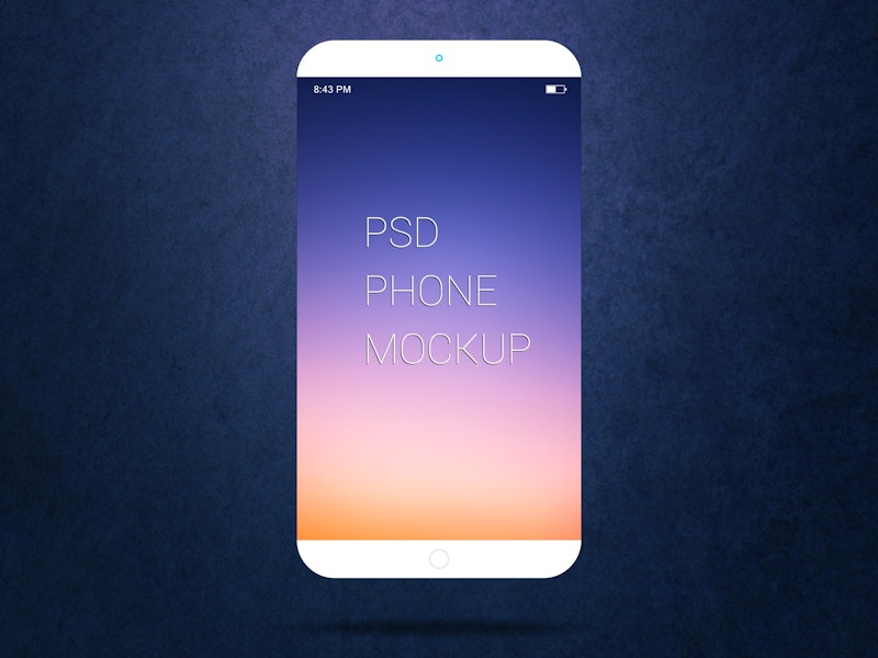 Free Smartphone PSD Mockup preview