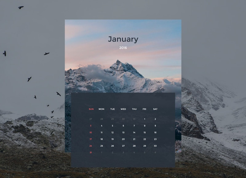 Free Vector Calendar Design preview