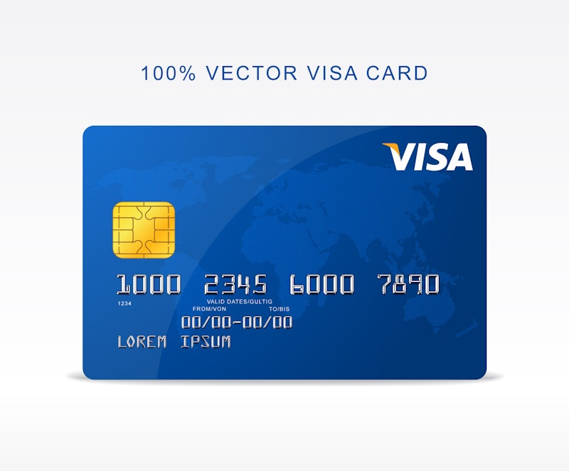 Free Vector Visa Credit Card - graphberry.com
