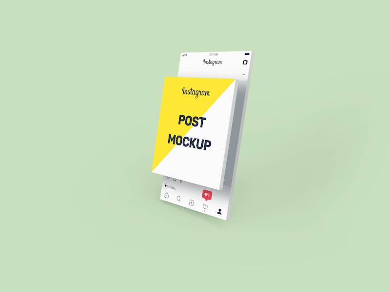 Download Instagram Post Mockup Graphberry Com