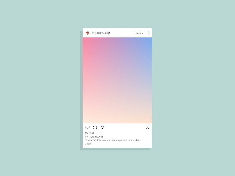 Instagram Post PSD Mockup preview