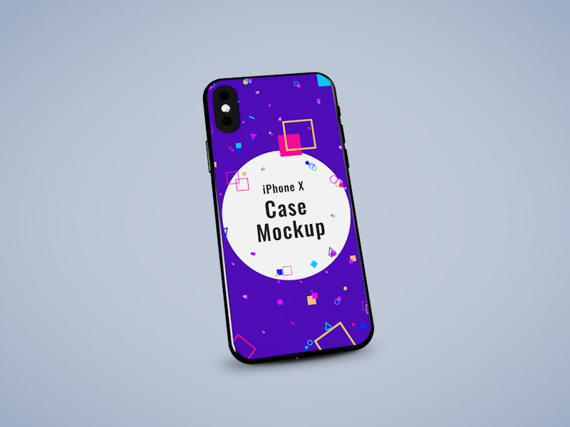 iPhone X Case PSD Mockup preview