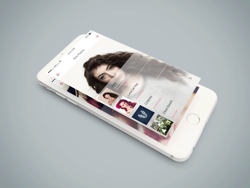 Isometric iPhone 6 PSD Mockup preview