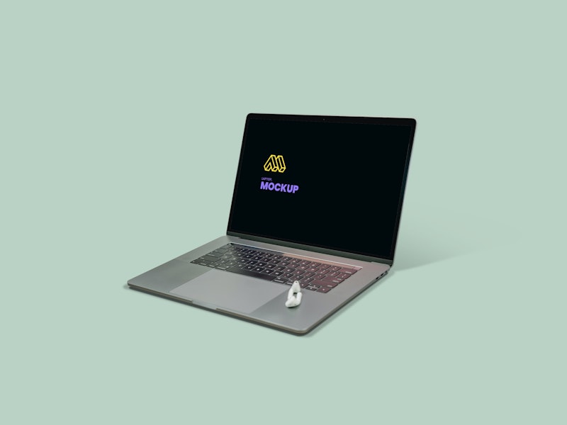 Modern Laptop PSD Mockup preview