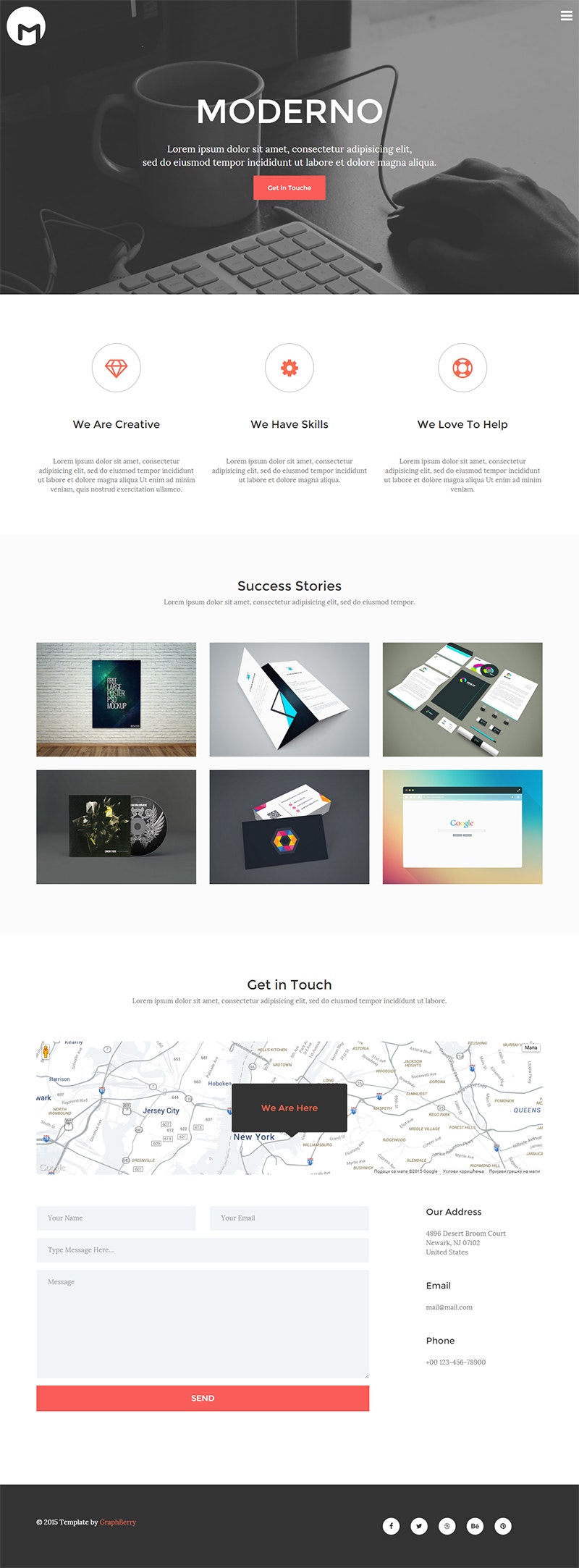 Moderno - Free HTML5 Responsive Template preview