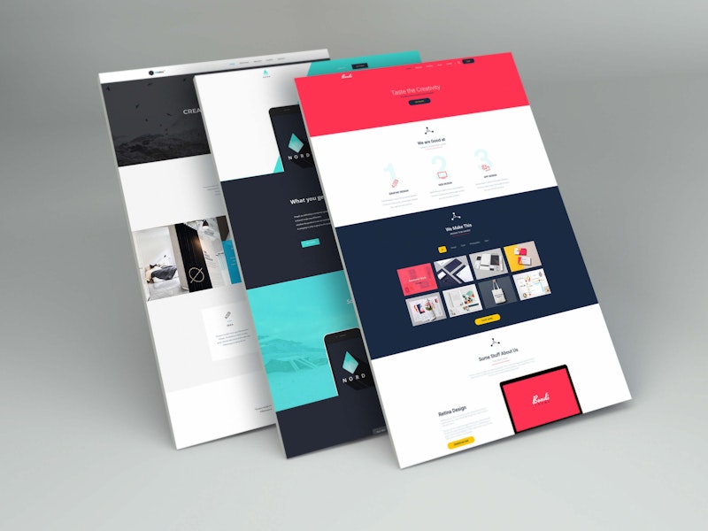 Perspective Web Design Mockup preview