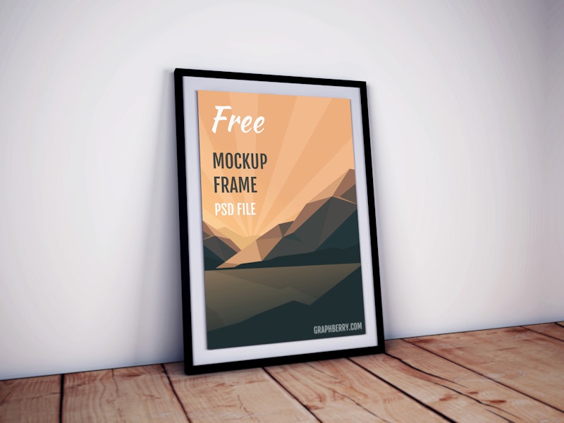 Poster Frame PSD Mockup preview