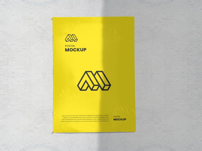 Poster On Wall Mockup preview