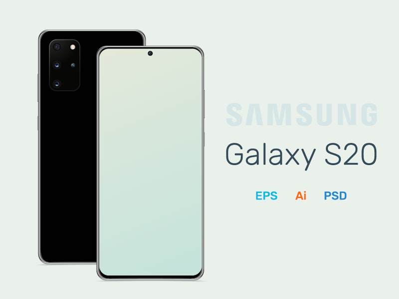 Samsung Galaxy S20 Mockup preview