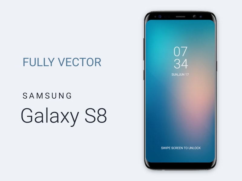 Free Samsung Galaxy S8 Vector  preview