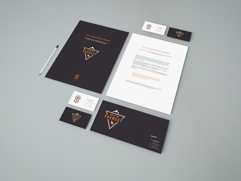 Download Simple Stationery PSD Mockup - graphberry.com PSD Mockup Templates