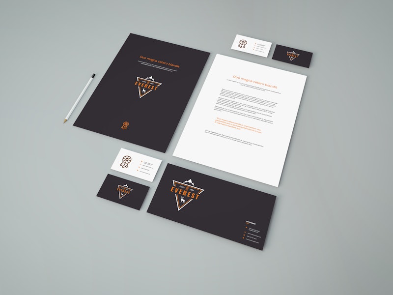 Simple Stationery PSD Mockup preview