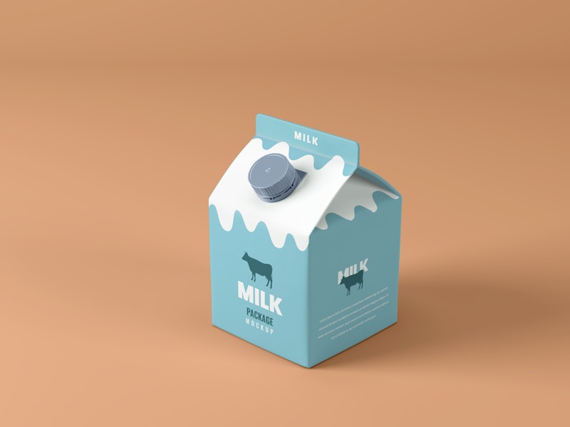 Small Milk Box Mockup preview