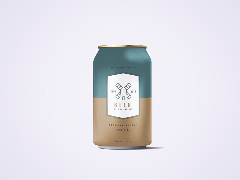 Download 330ml Soda Or Beer Can Mockup - graphberry.com