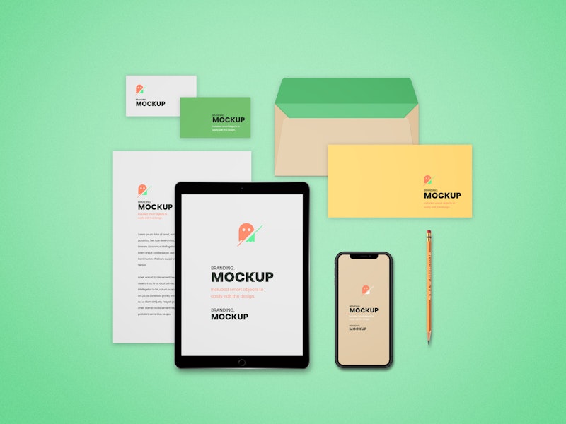 Top View Branding Mockup preview