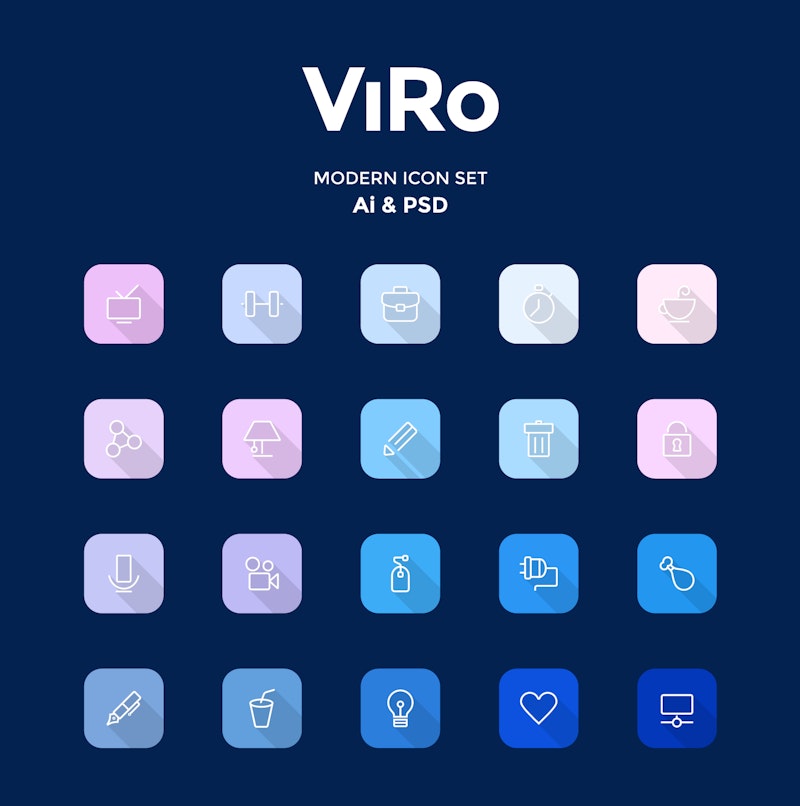 Viro - Modern Icon Set preview