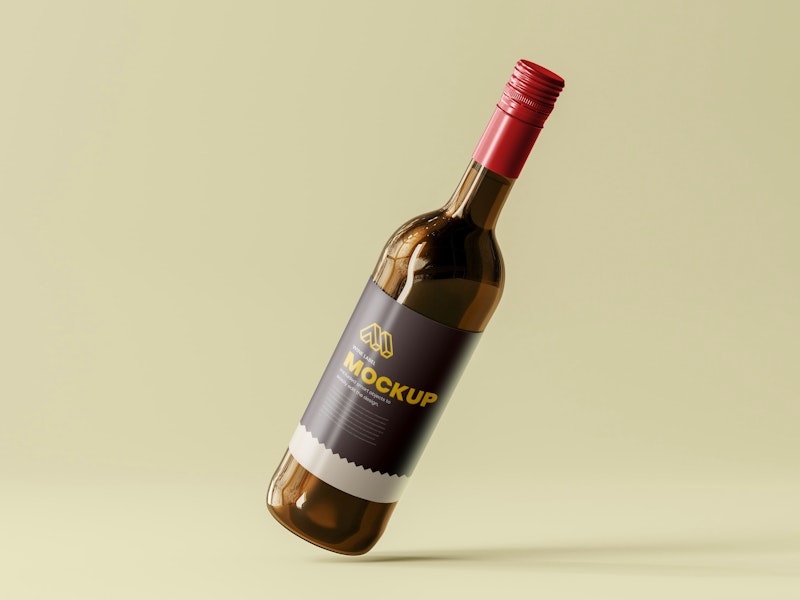 Wine Bottle Label Mockup preview