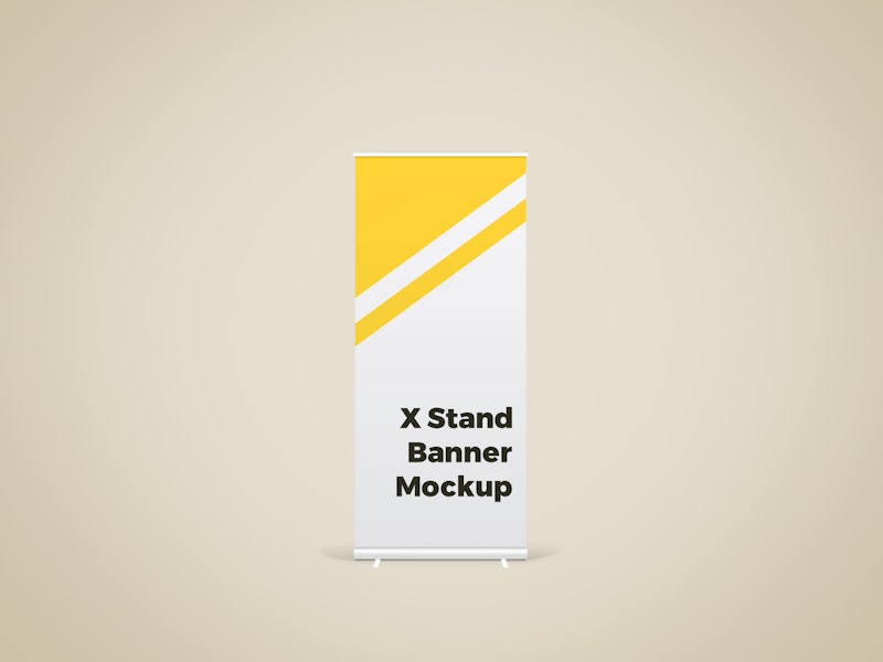 X Stand Banner Mockup preview