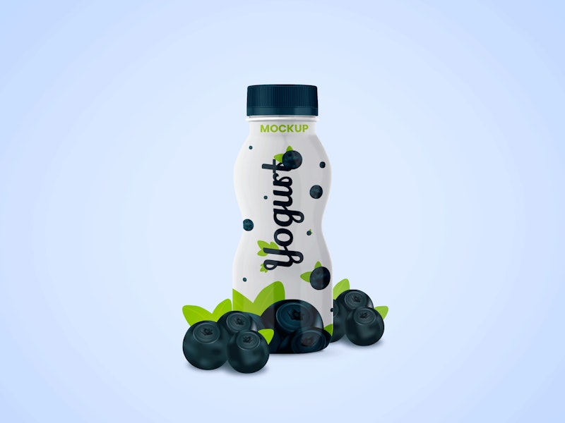 Download Yogurt Bottle Psd Mockup Graphberry Com